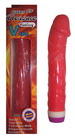 Wibrator w kolorze czerwonym o naturalnym kształcie, o długości 19,5 cm i średnicy 3,5 cm.Płynna regulacja wibracji.