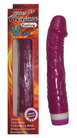 Wibrator w kolorze liliowo-różowym o naturalnym kształcie, o długości 18 cm i grubości 3,8 cm. Płynna regulacja wibracji.