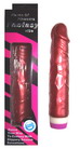 Wibrator czerwony, metalizowany o naturalnym kształcie, o długości 18 cm i średnicy 3,8 cm. Płynna regulacja wibracji.