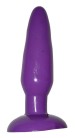 Żelowy penis analny , koloru purpurowego, o grubości 2,5 cm i długości 16 cm. 