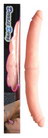 Podwójny sztuczny penis w kolorze cielistym, o naturalnym kształcie, o grubości 3,80 cm i długosci 38 cm. 