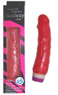 Wibrator w kolorze jasno-czerwonym o naturalnym ksztacie, o dugoci 17,5 cm i rednicy 3,80 cm. Pynna regulacja wibracji.
